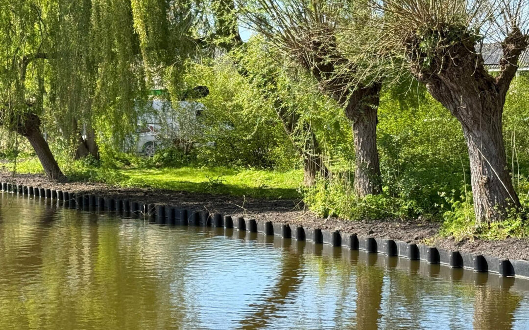 Gemeente Gouda kiest voor Holland-wall 2 combi-beschoeiing.